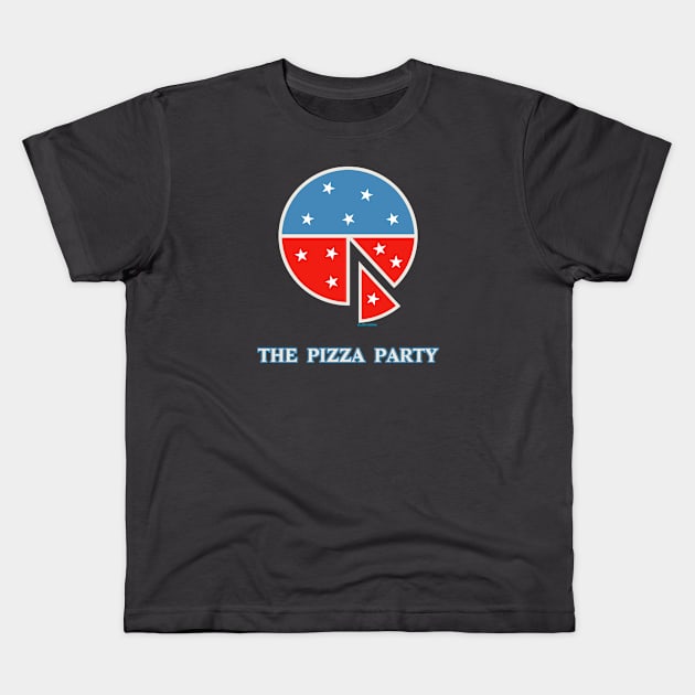 The Pizza Party Kids T-Shirt by FanboyMuseum